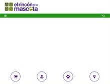 Tablet Screenshot of elrincondelamascota.cl